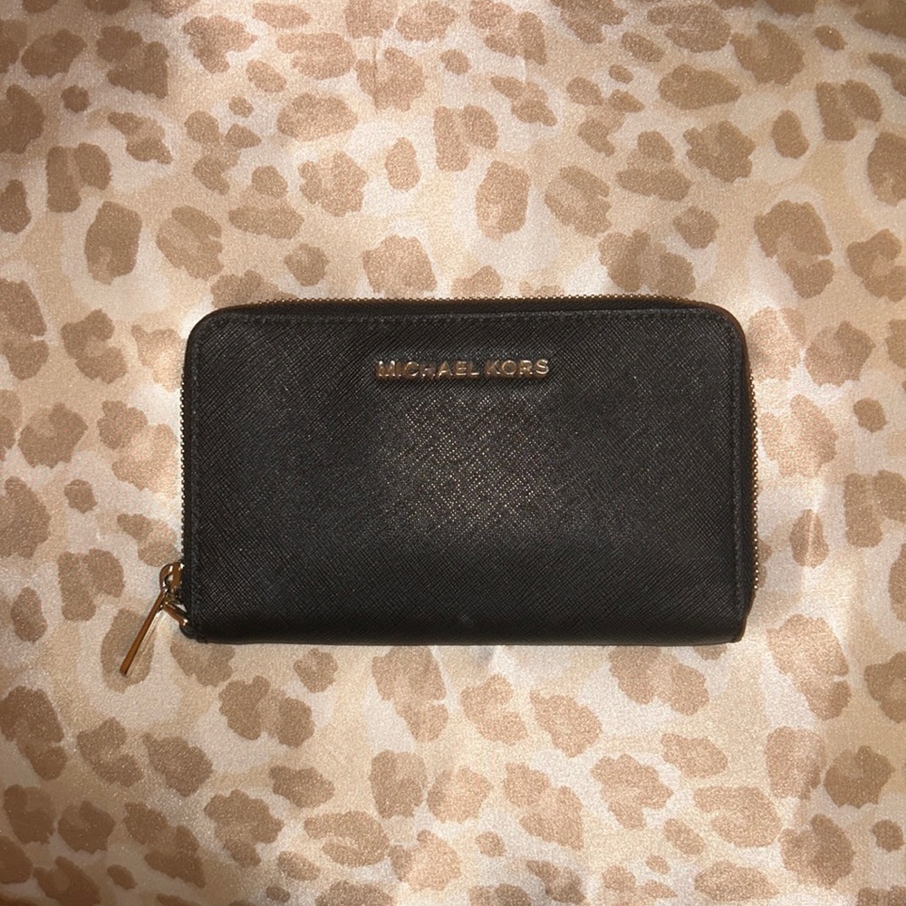 real MK wallet and phone case card holder